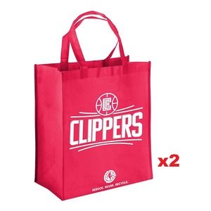 FOCO NBA Los Angeles Clippers Printed Reusable Grocery Tote Bag